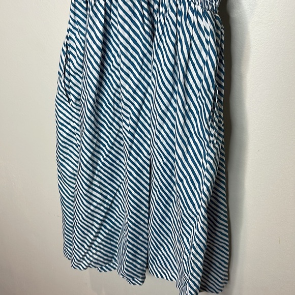 Striped Blue Mini Dress - Picture 6 of 8